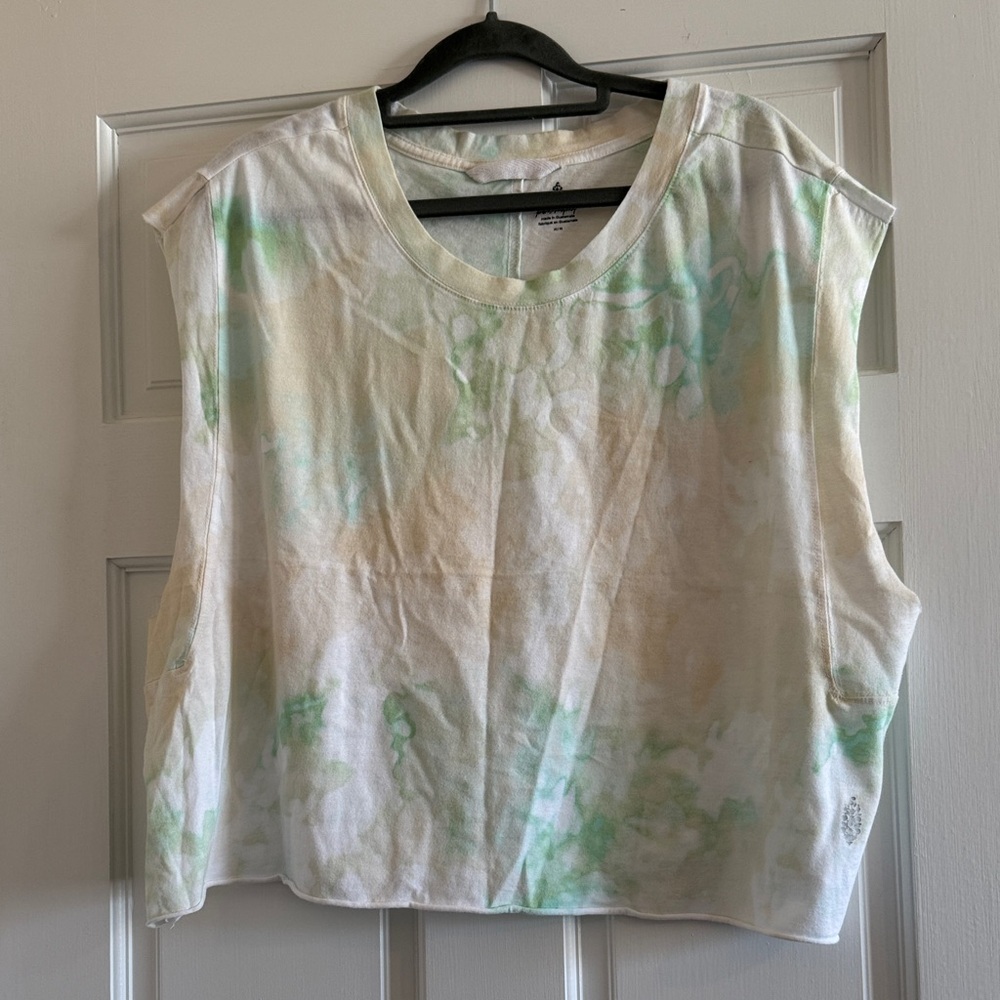 Free People Movement 100% Cotton Tie Dye Printed Inspire Tank